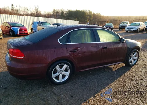 2014 Volkswagen Passat Se from USA, damaged, VIN 1VWBS7A35EC059990